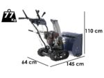 BullMach BM-61 LT – Benzin-Schneefräse – Raupenantrieb – Loncin H200