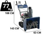 BullMach BM-61 LTE – Benzin-Schneefräse – Raupenantrieb – Loncin H200