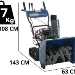 BullMach BM-61 LTE – Benzin-Schneefräse – Raupenantrieb – Loncin H200