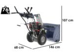 BullMach BM-66 LWE – Benzin-Schneefräse – Loncin G210F(D)S