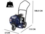 BullMach EOLO 36W – Benzin-Laubbläser auf Räder – Rato 7 PS