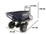 BullMach Helios 230 D – Akku Schubkarre mit zwei Akkus 48V 2Ah