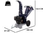 BullMach ZEUS 120 BSE – Professioneller Benzinhäcksler – Motor B&S XR2100 13.5 PS mit E-Starter