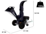 BullMach ZEUS 120 LE – Professioneller Benzinhäcksler – Benzinmotor 15 PS mit E-Starter