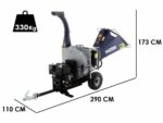 BullMach ZEUS 200 BH-BSE – Benzin Häcksler mit Anhängerkupplung – B&S XR2100 mit E-Starter
