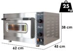 Calory Forni CF62M Mastro MEK – Elektrischer Pizzaofen – Hohe Backkammer