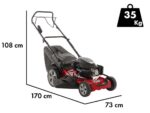 Castelgarden XC 53 SE – Benzin-Rasenmäher mit Radantrieb – 4 in 1 – 166 ccm Motor