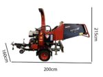 Ceccato Tritone Mega Monster – Profi Häcksler auf Wagen – Honda Motor GX 690