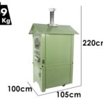 Clementi Smart – Holzbackofen für den Außenbereich – 80 x 45 cm – Grün