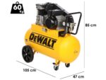 DeWalt DXCMB3M100HE – Elektrischer Einphasen-Kompressor mit Riemenantrieb – Motor 3 PS – 100 lt