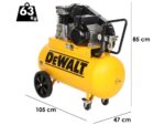 DeWalt DXCMB3M101HE – Elektrischer Einphasen-Riemenkompressor – Motor 3 PS – 100 l