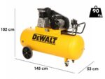 DeWalt DXCMB3M201HE – Elektrischer Einphasen-Riemenkompressor – Motor 3 PS – 200 l