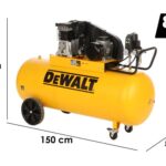 DeWalt DXCMB3T200HE – Dreiphasiger elektrischer Riemenkompressor – Motor 3 PS – 200 lt