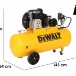 DeWalt DXCMB3T201HE – Dreiphasiger elektrischer Kompressor mit Riemenantrieb – Motor 3 PS – 200 lt