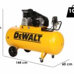 DeWalt DXCMB4T200HE – Dreiphasiger elektrischer Riemenkompressor – Motor 4 PS – 200 l