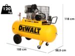 DeWalt DXCMB4T270HCE – Dreiphasiger elektrischer Luftkompressor mit Riemenantrieb – Motor 4 PS – 270 lt