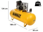 DeWalt DXCMB75T500HFE – Dreiphasiger elektrischer Riemenkompressor – Motor 7,5 PS – 500 l