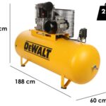 DeWalt DXCMB75T500HFE – Dreiphasiger elektrischer Riemenkompressor – Motor 7,5 PS – 500 l