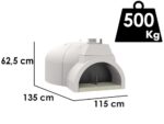Edilmark FP 100 – Holzbackofen mit Backfläche Ø 100 cm – Backkapazität 5 Pizzen