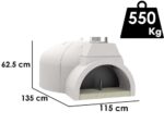 Edilmark FP 100N – Einbau-Holzbackofen mit Backfläche Ø 100 cm – für 5 Pizzen