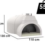 Edilmark FP 100N – Einbau-Holzbackofen mit Backfläche Ø 100 cm – für 5 Pizzen