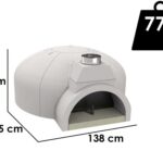 Edilmark FP 120N – Einbau-Steinbackofen mit Backebene Ø 120 cm – Backkapazität 8 Pizzen