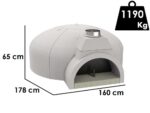 Edilmark FP 140N – Pizzaofen – Feuerrost 80mm – Backkapazität 10 pizzen
