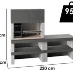 Edilmark KUBO.1 – Grillkamin für Holz und Holzkohle – Feuerstelle links