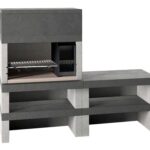 Edilmark KUBO.1 – Grillkamin für Holz und Holzkohle – Feuerstelle rechts