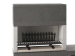 Edilmark KUBO.1 – Grillkamin Holz und Holzkohle – intere Feuerstelle, beidseitig nutzbare Bank/Ablagefläche – Bild 2