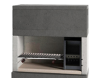 Edilmark KUBO – Grillkamin für Holz und Holzbackofen – Feuerstelle rechts – Bild 2