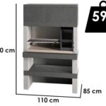 Edilmark KUBO – Grillkamin für Holz und Holzbackofen – Feuerstelle rechts