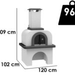 Edilmark Pizeta – Holzbackofen für den Außenbereich – Backkammer 80×70 cm