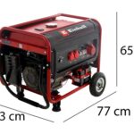 Einhell TC-PG 55/E5 – Benzin-Stromerzeuger mit Rädern und AVR-Regelung 5.5 kW – Dauerleistung 3.6 kW – 400V