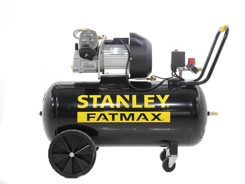 elektrischer-kompressor-mit-wagen-stanley-dv2-400-10-100-motor-3-ps-100-lt-elektrischer-kompressor-stanley-dv2-400-10-100-11669_0_1510559965_IMG_1226-2.jpg Elektrischer Kompressor mit Wagen Stanley DV2 400/10/100, Motor 3 PS – 100 Lt – Bild 1