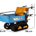 EuroMech EM500H-Agri – Raupendumper mit ausziehbare Mulde – 500 kg Nutzlast
