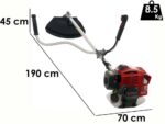 EuroMech TJ 53 EC – Benzin-Motorsense mit Handgriff – Kawasaki-Motor