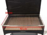 Famur BK 10 Elite – Holzkohle- und Holzkohlebrikett- Grill 2 in 1 – Gitter mit 8 mm-Drehgrillstäben – Bild 3