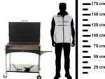Famur BK 10 Elite – Holzkohle- und Holzkohlebrikett- Grill 2 in 1 – Gitter mit 8 mm-Drehgrillstäben – Bild 2