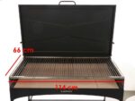 Famur BK 12 Elite – Holzkohle- und Holzkohlebrikett- Grill 2 in 1 – Gitter mit 8 mm-Drehgrillstäbe – Bild 3
