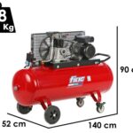 Fiac AB 150/348 – Luftkompressor mit Riemenantrieb 230V – Motor 3 PS – 150 lt