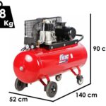 Fiac AB 150/348 – Luftkompressor mit Riemenantrieb 400V- Motor 3 PS – 150 lt