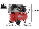 Fini Advanced MK 102-50-2M – Elektrischer Kompressor mit Riemenantrieb – Motor 2 PS – 50 l