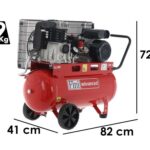 Fini Advanced MK 102-50-2M – Elektrischer Kompressor mit Riemenantrieb – Motor 2 PS – 50 l