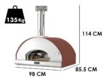 Fontana Mangiafuoco – Holzbackofen – Rot