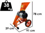 Forest Master FM4DDE-MUL-EU – Elektrischer Häcksler – 4 PS