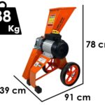 Forest Master FM4DDE-MUL-EU – Elektrischer Häcksler – 4 PS