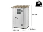 Garofalo Tuscany Evo 100 – Gerätehaus – Mit Fenster und einflügeliger Tür – 122.5×82.5×201 cm – Bild 2