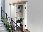 Garofalo Tuscany Evo 100 Terrace – Gerätehaus – Mit Fenster und einflügeliger Tür – 82,5×122,5×201 cm