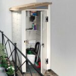 Garofalo Tuscany Evo 100 Terrace – Gerätehaus – Mit Fenster und einflügeliger Tür – 82,5×122,5×201 cm